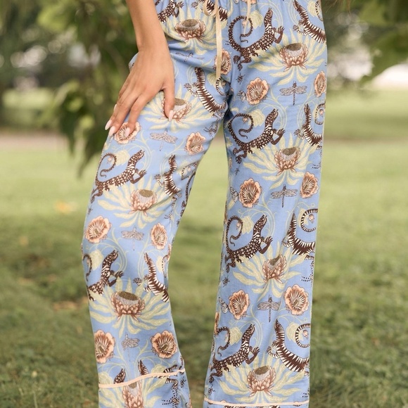 NWT Anthropologie Wide Leg Pajama Bottoms XL - Picture 2 of 4